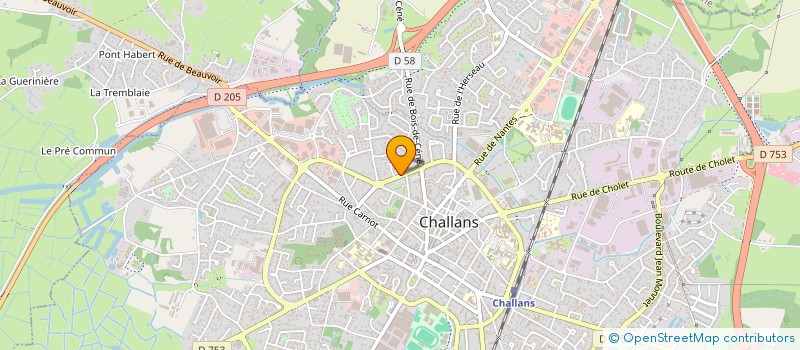 localisation de l'entreprise MONSIEUR JACQUES ANDRE FLAHAUT à CHALLANS