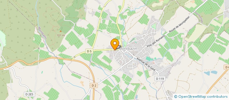 localisation de l'entreprise MONSIEUR JACQUES ANTERRIEU  MONTBAZIN