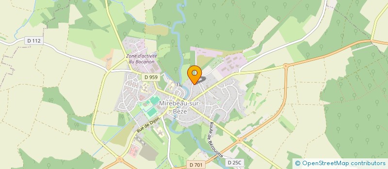 localisation de l'entreprise MONSIEUR JACQUES-ANTOINE PERRIN  MIREBEAU-SUR-BEZE