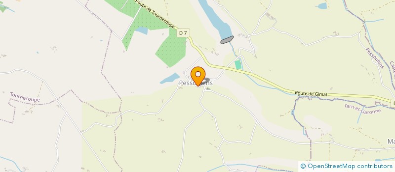 localisation de l'entreprise MONSIEUR JACQUES AOUEILLE  PESSOULENS