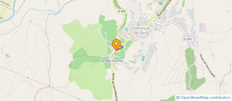 localisation de l'entreprise MONSIEUR JACQUES ARLAUD  VILLENEUVE-DE-BERG