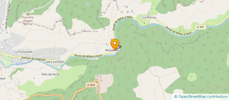 localisation de l'entreprise MONSIEUR JACQUES ASTOR à MILLAU
