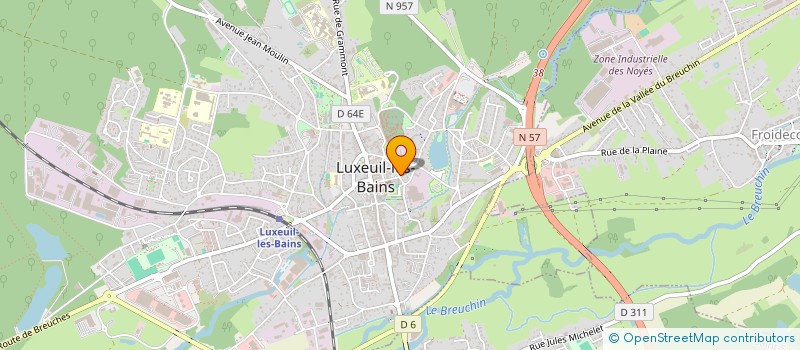 localisation de l'entreprise MONSIEUR JACQUES AUBRY  LUXEUIL-LES-BAINS