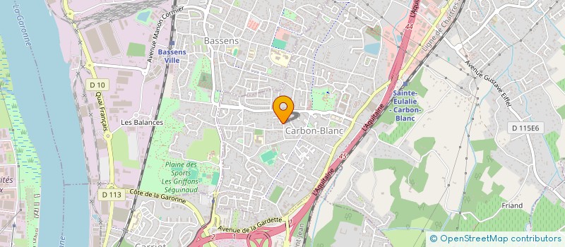 localisation de l'entreprise MONSIEUR JACQUES AUDET  CARBON-BLANC