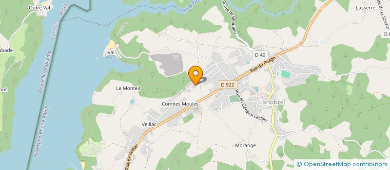 localisation de l'entreprise MONSIEUR JACQUES AUDIGIER à LANOBRE
