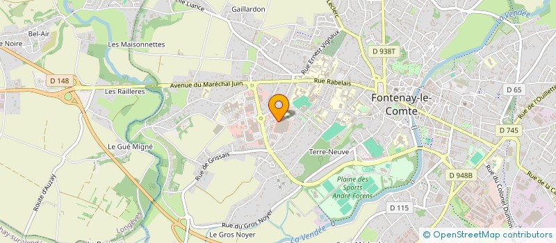 localisation de l'entreprise MONSIEUR JACQUES AUJARD  FONTENAY-LE-COMTE