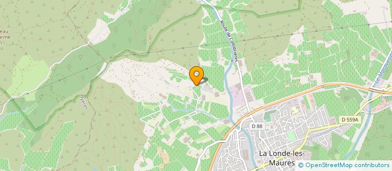 localisation de l'entreprise MONSIEUR JACQUES AULEZY  LA LONDE-LES-MAURES