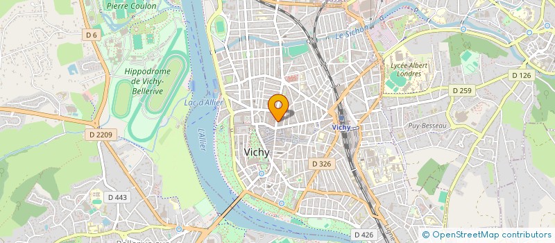 localisation de l'entreprise MONSIEUR JACQUES AURAND à VICHY