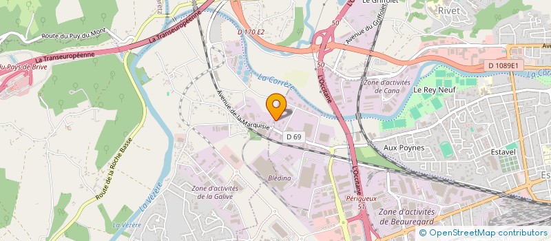 localisation de l'entreprise MONSIEUR JACQUES AURIAT  BRIVE-LA-GAILLARDE