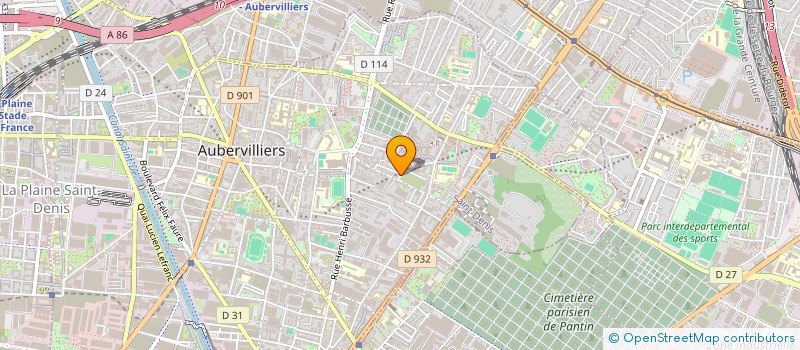 localisation de l'entreprise MONSIEUR JACQUES AZAN à AUBERVILLIERS