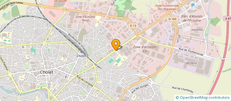 localisation de l'entreprise MONSIEUR JACQUES BABIN à CHOLET