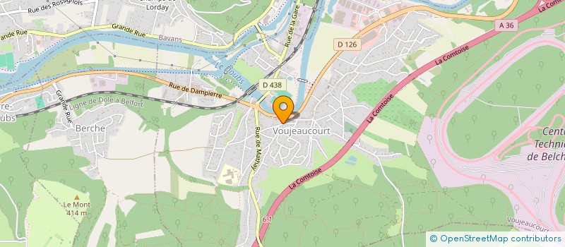 localisation de l'entreprise MONSIEUR JACQUES BACH  VOUJEAUCOURT