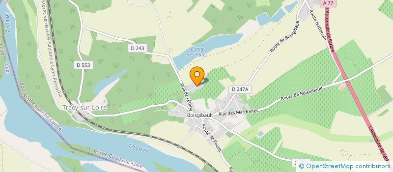localisation de l'entreprise MONSIEUR JACQUES BACHES à TRACY-SUR-LOIRE