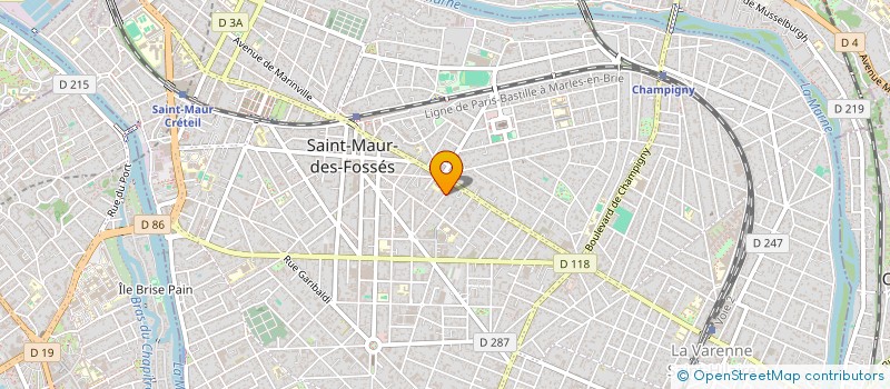 localisation de l'entreprise MONSIEUR JACQUES BACHMANN  SAINT-MAUR-DES-FOSSES