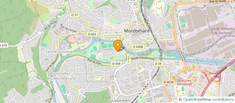 localisation de l'entreprise MONSIEUR JACQUES BAILLOT D'ETIVAUX  MONTBELIARD