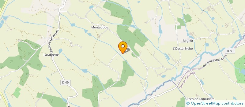 localisation de l'entreprise MONSIEUR JACQUES BALITRAND  SAINT-PAUL-FLAUGNAC