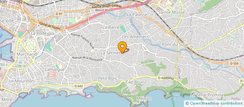 localisation de l'entreprise MONSIEUR JACQUES BANDELIER à TOULON