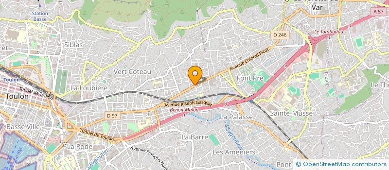 localisation de l'entreprise MONSIEUR JACQUES BARBAT à TOULON