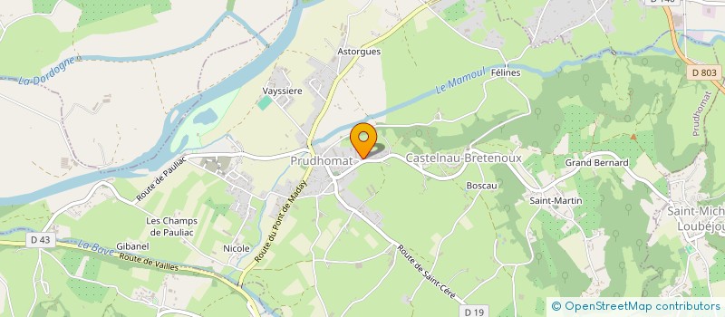 localisation de l'entreprise MONSIEUR JACQUES BARBIE  PRUDHOMAT