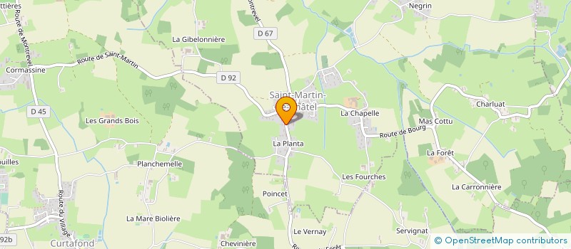 localisation de l'entreprise MONSIEUR JACQUES BARDET à SAINT-MARTIN-LE-CHATEL