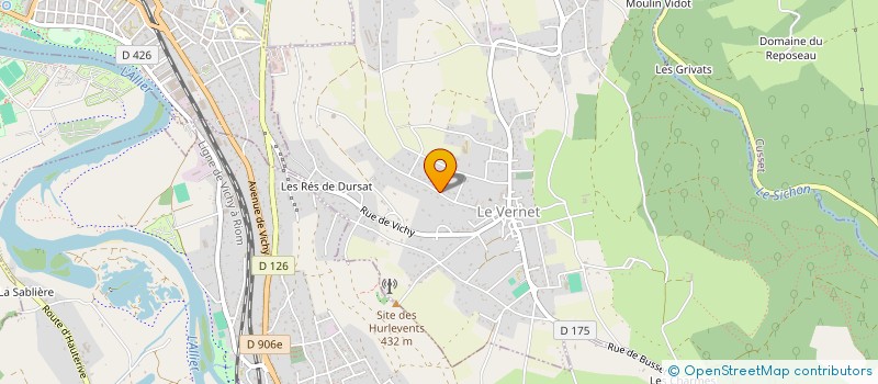 localisation de l'entreprise MONSIEUR JACQUES BARDIN à LE VERNET