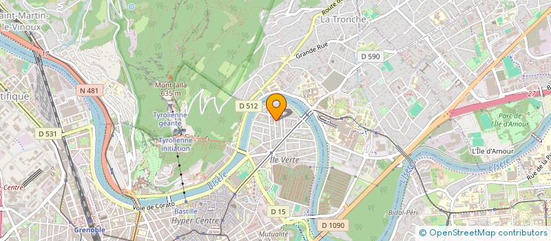 localisation de l'entreprise MONSIEUR JACQUES BARDINET  GRENOBLE