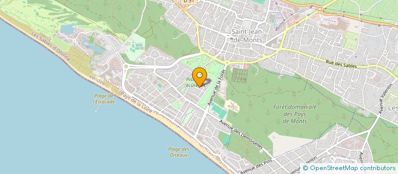 localisation de l'entreprise MONSIEUR JACQUES BARIAU  SAINT-JEAN-DE-MONTS