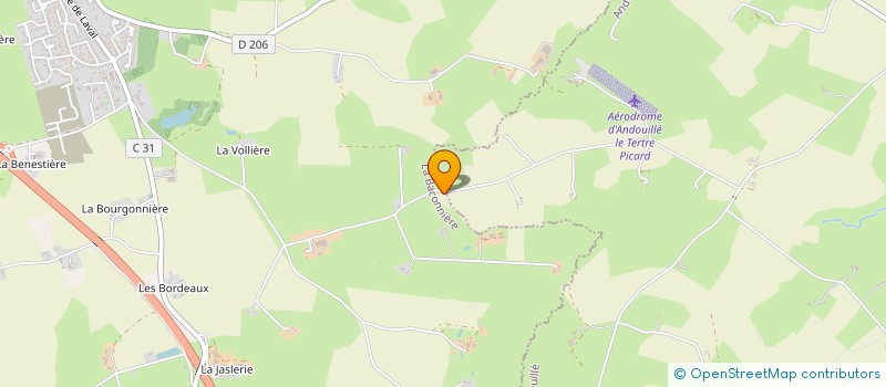 localisation de l'entreprise MONSIEUR JACQUES BARIL  LA BACONNIERE