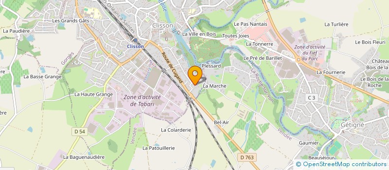localisation de l'entreprise MONSIEUR JACQUES BARON à CLISSON