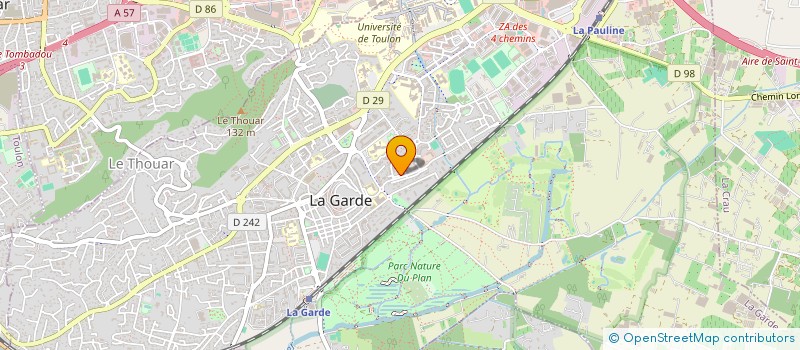 localisation de l'entreprise MONSIEUR JACQUES BARSOTELLI à LA GARDE