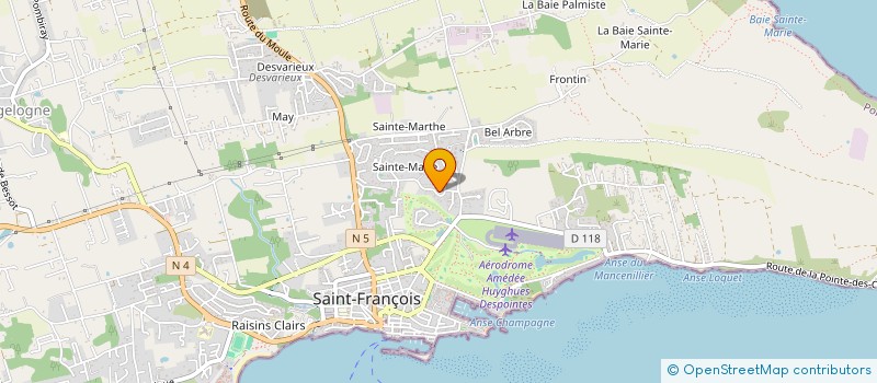 localisation de l'entreprise MONSIEUR JACQUES BARTHELEMY à SAINT-FRANCOIS
