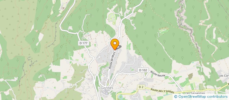 localisation de l'entreprise MONSIEUR JACQUES BARTHELET  GORDES