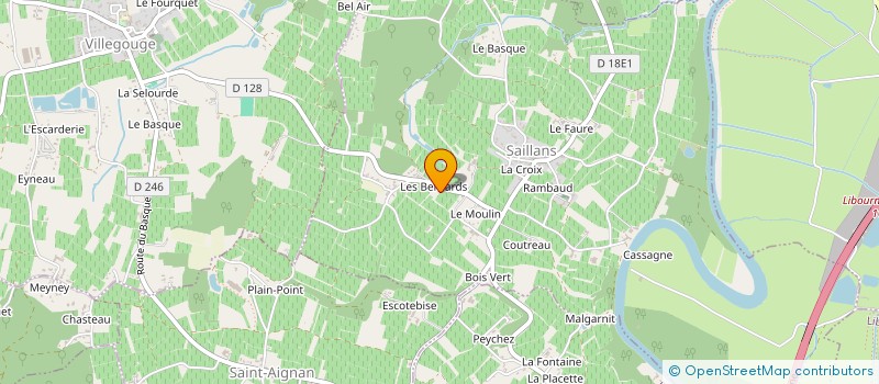 localisation de l'entreprise MONSIEUR JACQUES BASTIDE  SAILLANS