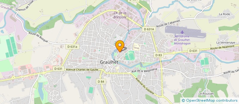 localisation de l'entreprise MONSIEUR JACQUES BASTIDE  GRAULHET