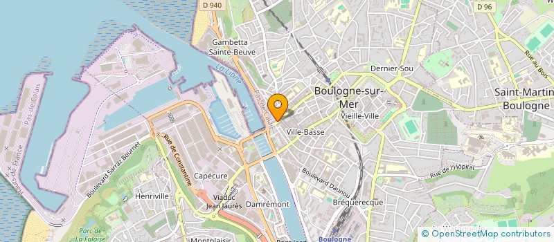 localisation de l'entreprise MONSIEUR JACQUES BATAILLE  BOULOGNE-SUR-MER