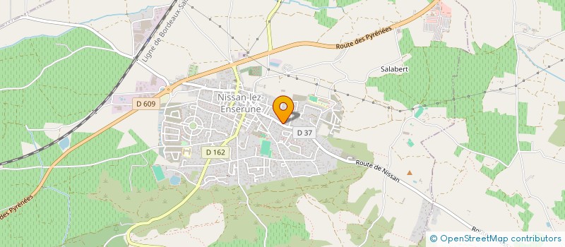 localisation de l'entreprise MONSIEUR JACQUES BATAILLOU  NISSAN-LEZ-ENSERUNE