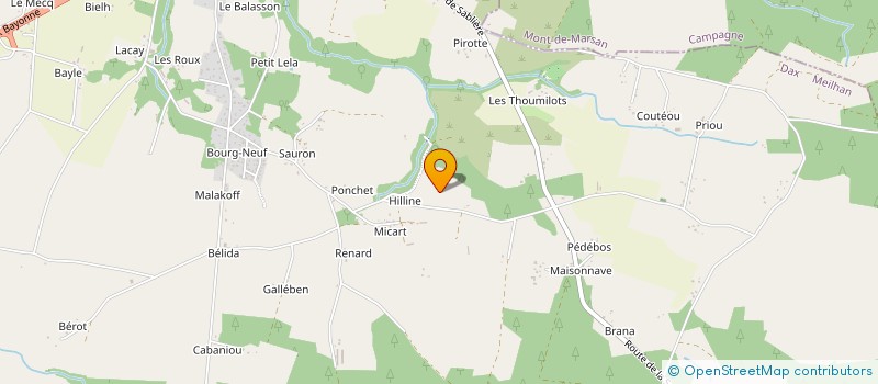 localisation de l'entreprise MONSIEUR JACQUES BATS-DANTHEZ  CARCEN PONSON