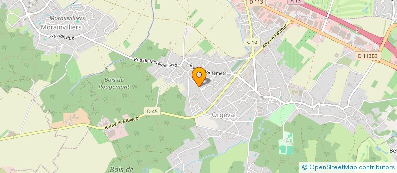 localisation de l'entreprise MONSIEUR JACQUES BAUDIN à ORGEVAL