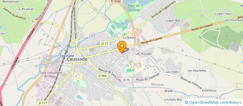 localisation de l'entreprise MONSIEUR JACQUES BAUDOIS  CAUSSADE