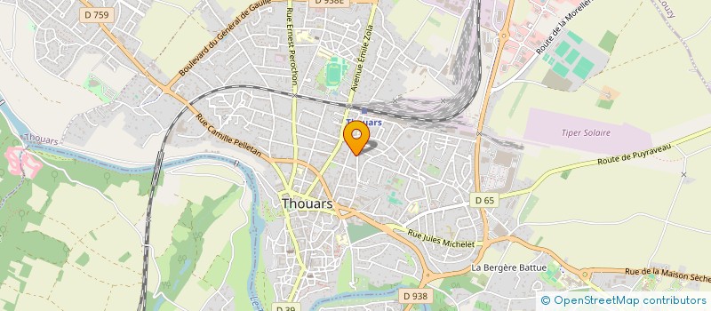 localisation de l'entreprise MONSIEUR JACQUES BAUDON  THOUARS