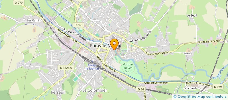 localisation de l'entreprise MONSIEUR JACQUES BAUDOT à PARAY-LE-MONIAL