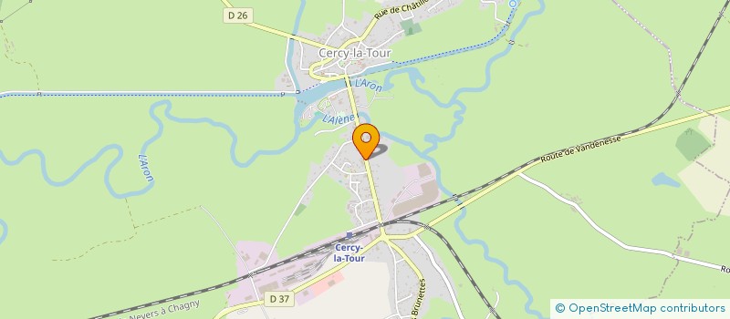 localisation de l'entreprise MONSIEUR JACQUES BAUDOT  CERCY-LA-TOUR