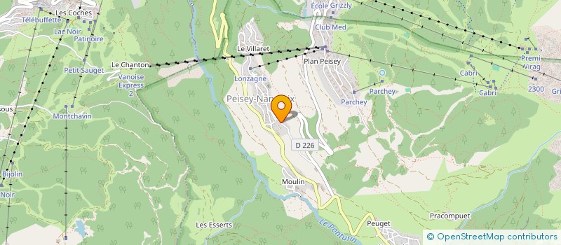 localisation de l'entreprise MONSIEUR JACQUES BAUDOT  PEISEY-NANCROIX