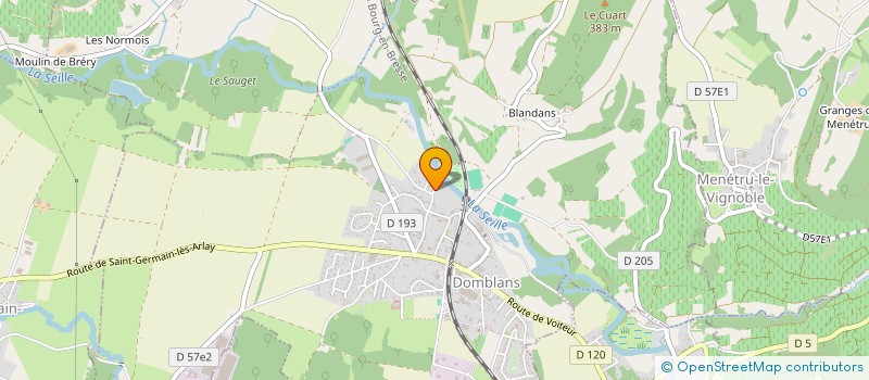 localisation de l'entreprise MONSIEUR JACQUES BAUDRY  DOMBLANS