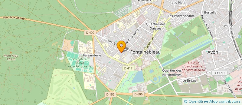 localisation de l'entreprise MONSIEUR JACQUES BECK à FONTAINEBLEAU
