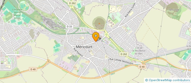 localisation de l'entreprise MONSIEUR JACQUES BECU  MERICOURT