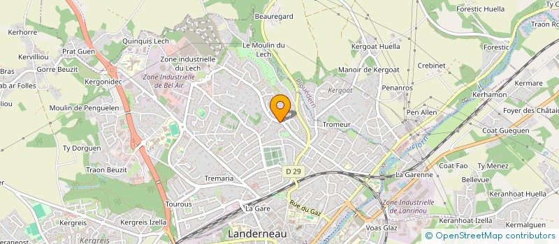 localisation de l'entreprise MONSIEUR JACQUES BEGOT à LANDERNEAU