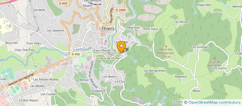 localisation de l'entreprise MONSIEUR JACQUES BEINIEZ à THIERS