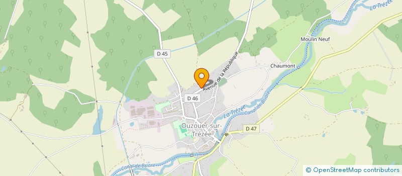 localisation de l'entreprise MONSIEUR JACQUES BELLANGER à OUZOUER-SUR-TREZEE
