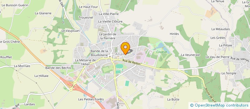 localisation de l'entreprise MONSIEUR JACQUES BELLAYER à ALLAIRE